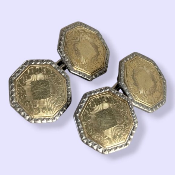 Antique Parks Bros & Rogers Cufflinks - Picture 1 of 6